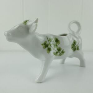 Andrea by Sadek Cow Creamer Parsley Pattern Vintage